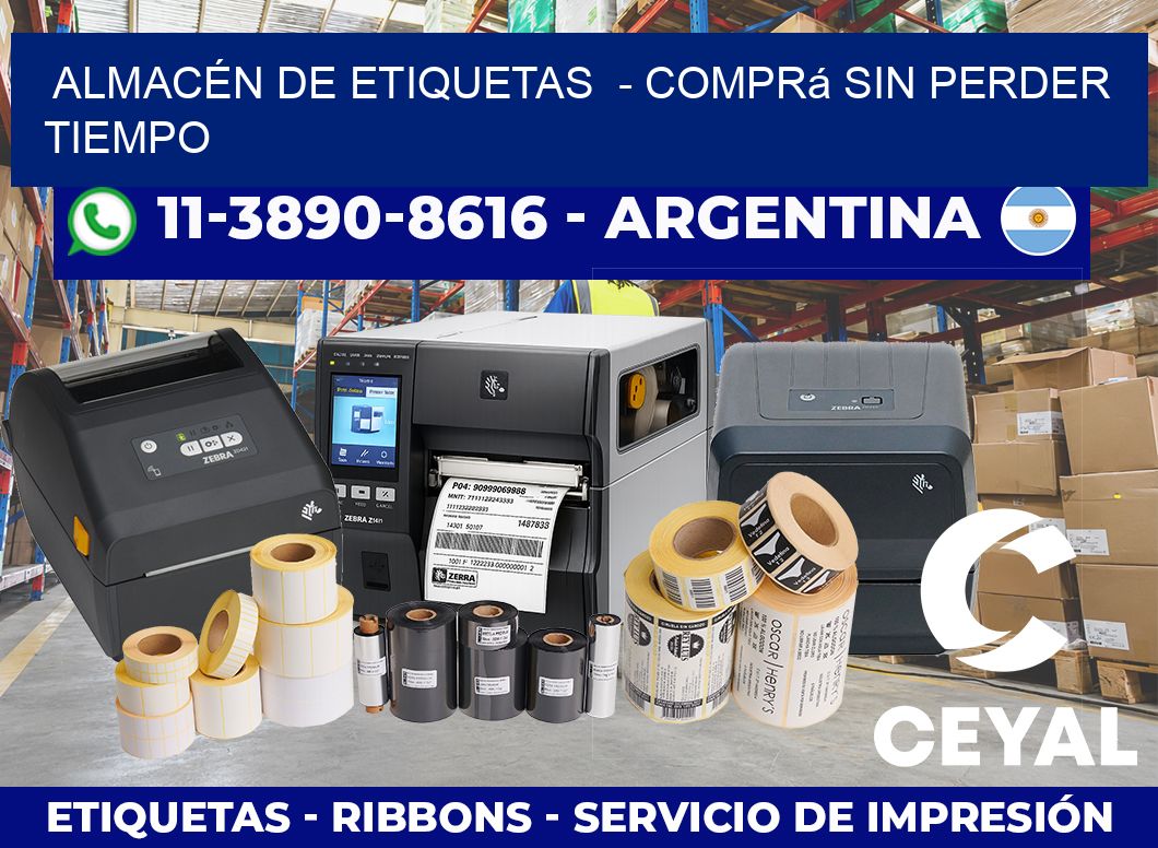 ALMACÉN DE ETIQUETAS  – Comprá sin perder tiempo