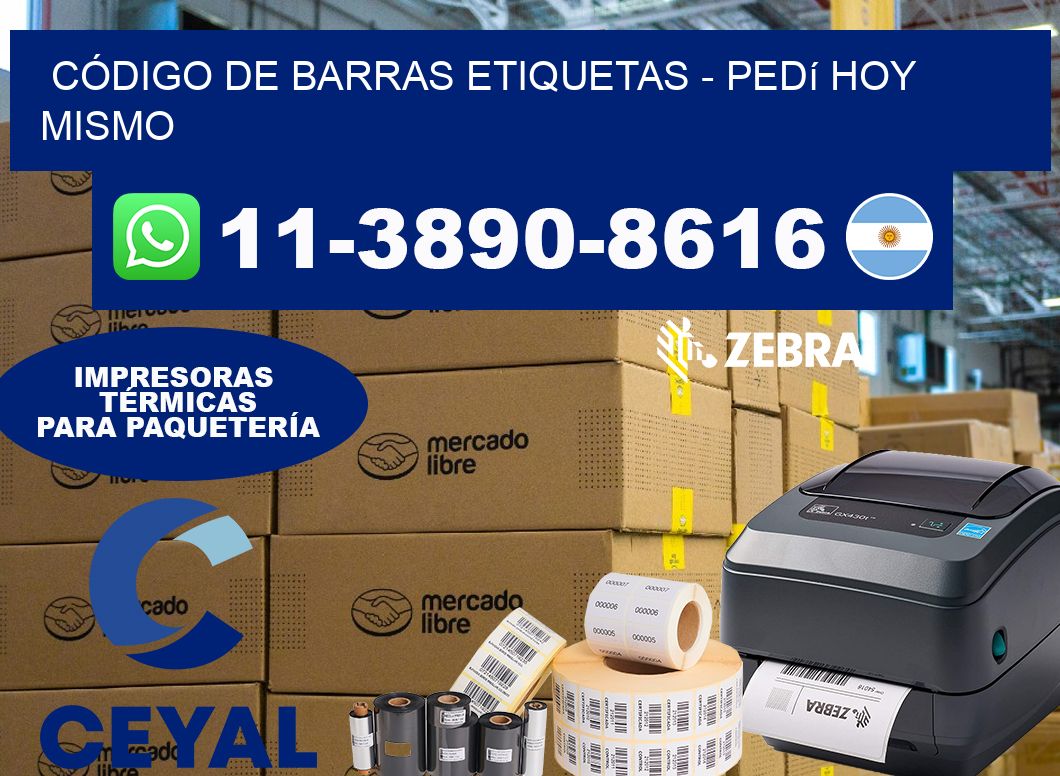 CÓDIGO DE BARRAS ETIQUETAS - Pedí hoy mismo