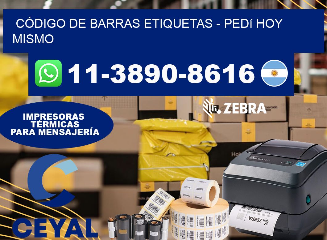 CÓDIGO DE BARRAS ETIQUETAS - Pedí hoy mismo