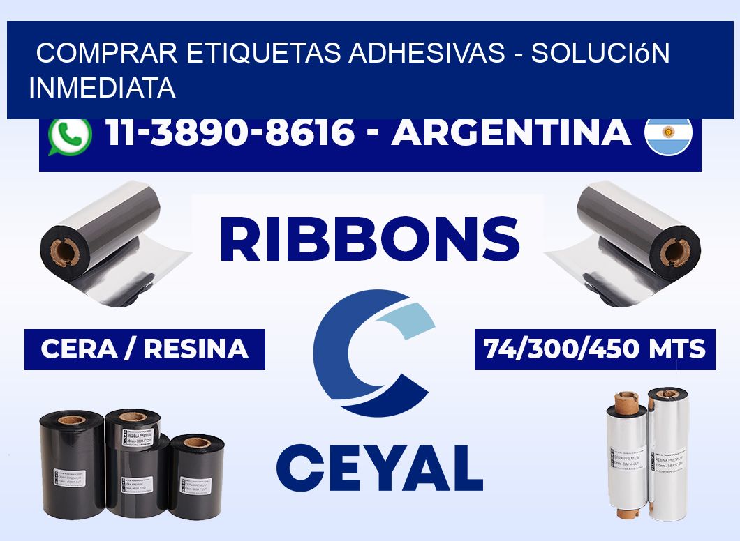 COMPRAR ETIQUETAS ADHESIVAS - Solución inmediata