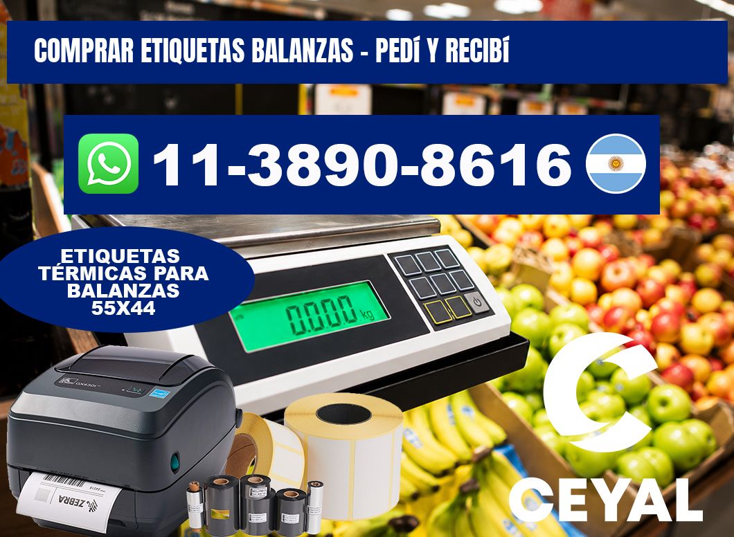 COMPRAR ETIQUETAS BALANZAS - Pedí y recibí
