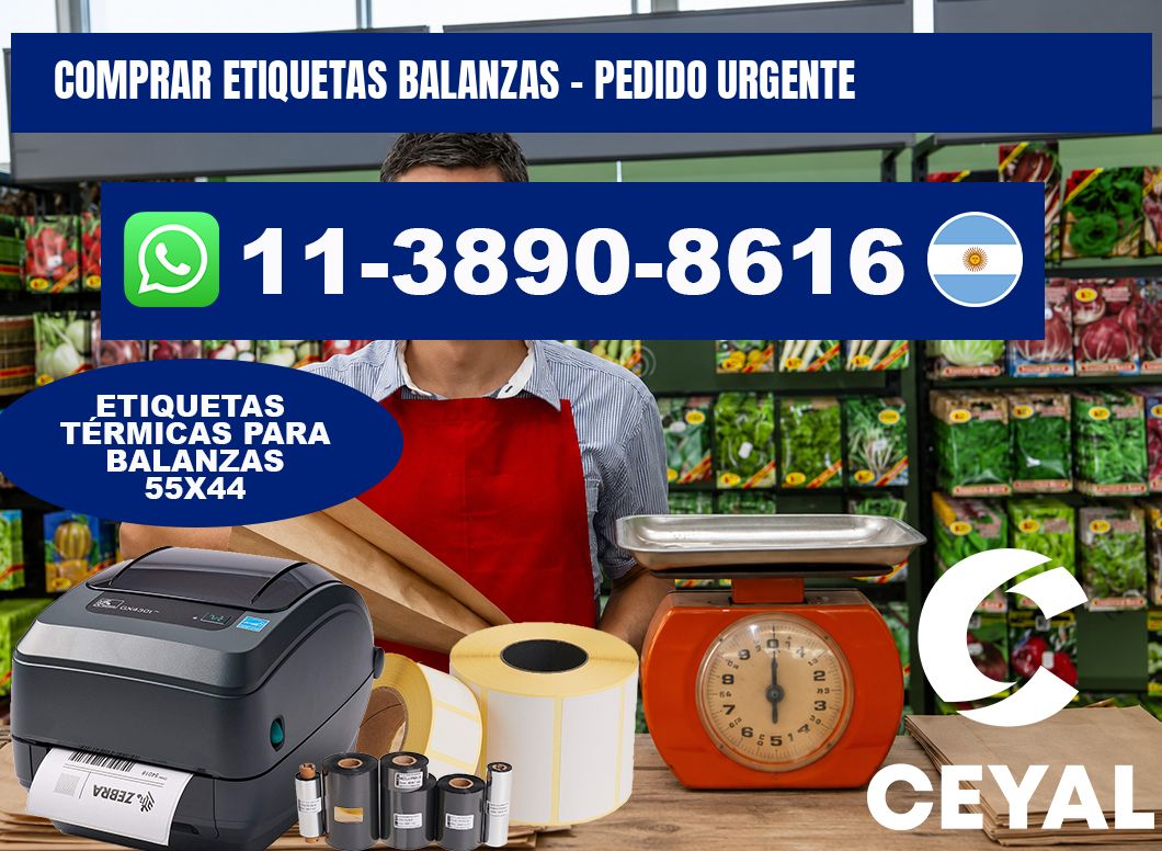 COMPRAR ETIQUETAS BALANZAS - Pedido urgente