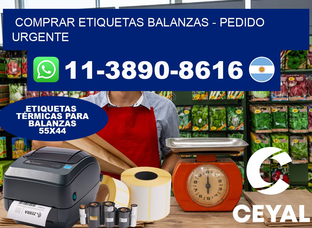 COMPRAR ETIQUETAS BALANZAS - Pedido urgente