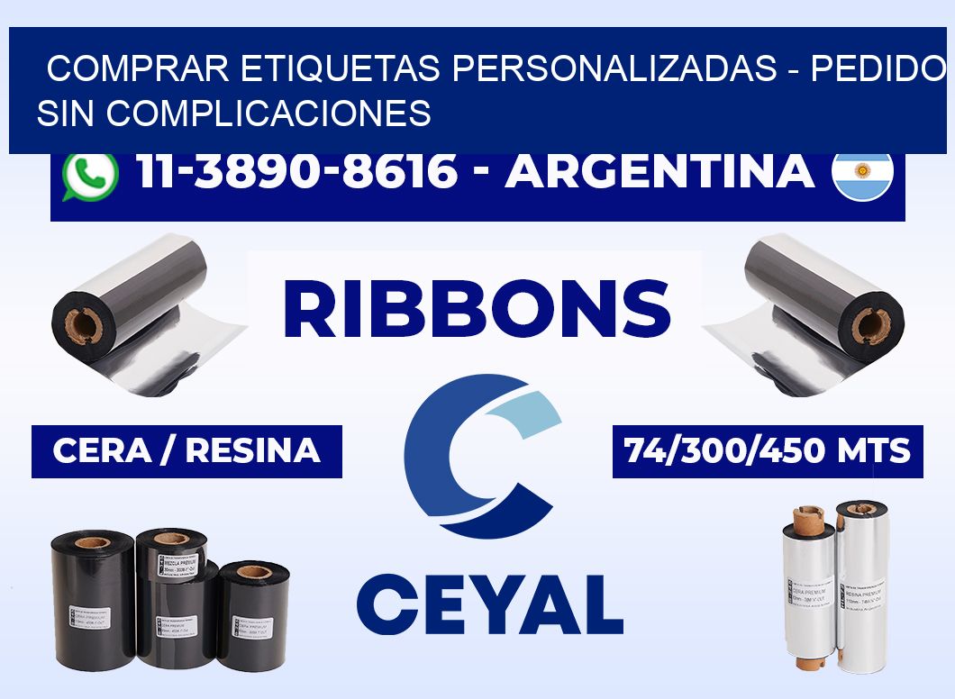COMPRAR ETIQUETAS PERSONALIZADAS - Pedido sin complicaciones