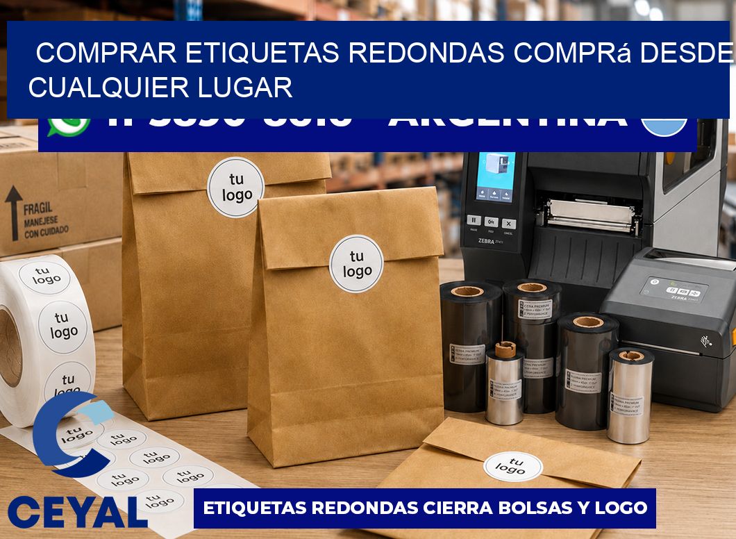 COMPRAR ETIQUETAS REDONDAS Comprá desde cualquier lugar