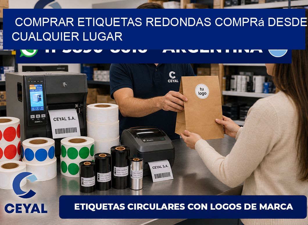 COMPRAR ETIQUETAS REDONDAS Comprá desde cualquier lugar