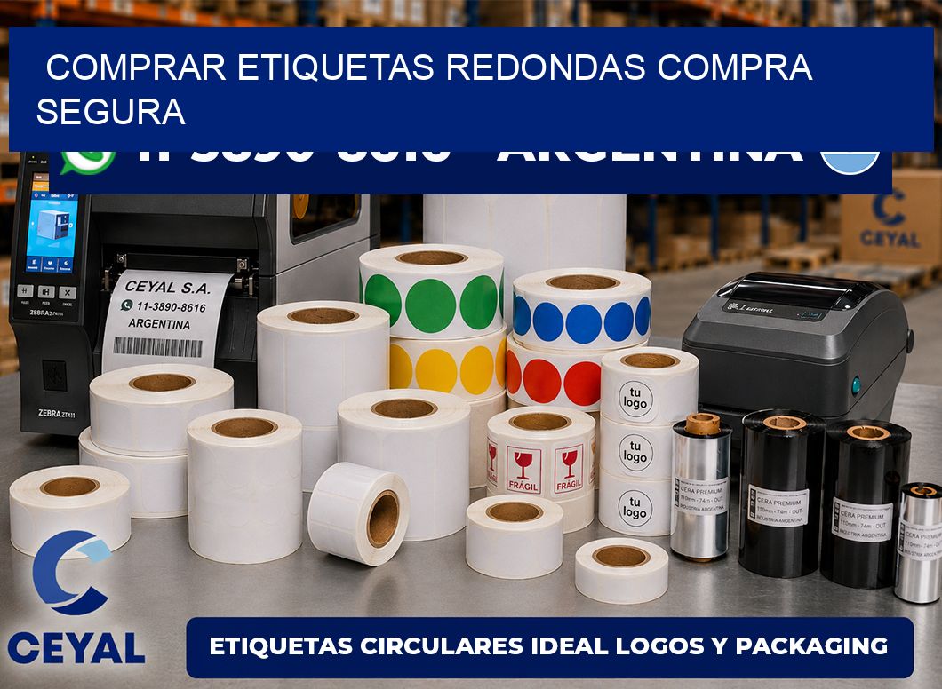 COMPRAR ETIQUETAS REDONDAS Compra segura