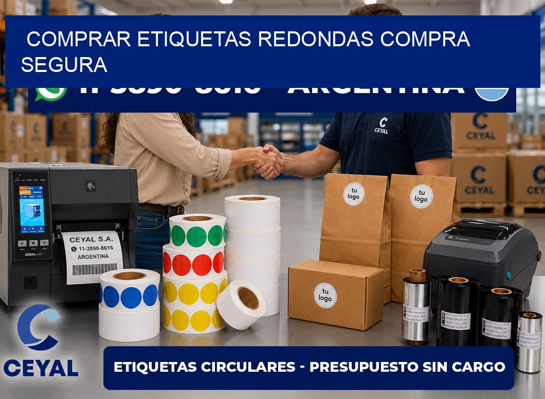 COMPRAR ETIQUETAS REDONDAS Compra segura