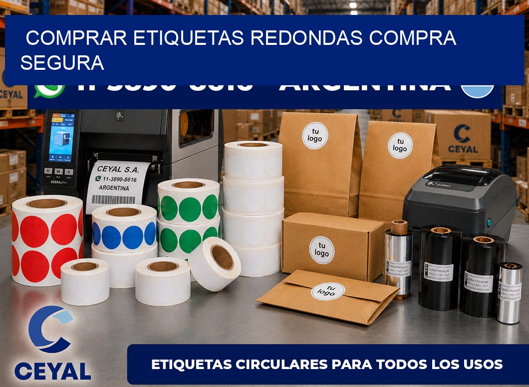 COMPRAR ETIQUETAS REDONDAS Compra segura