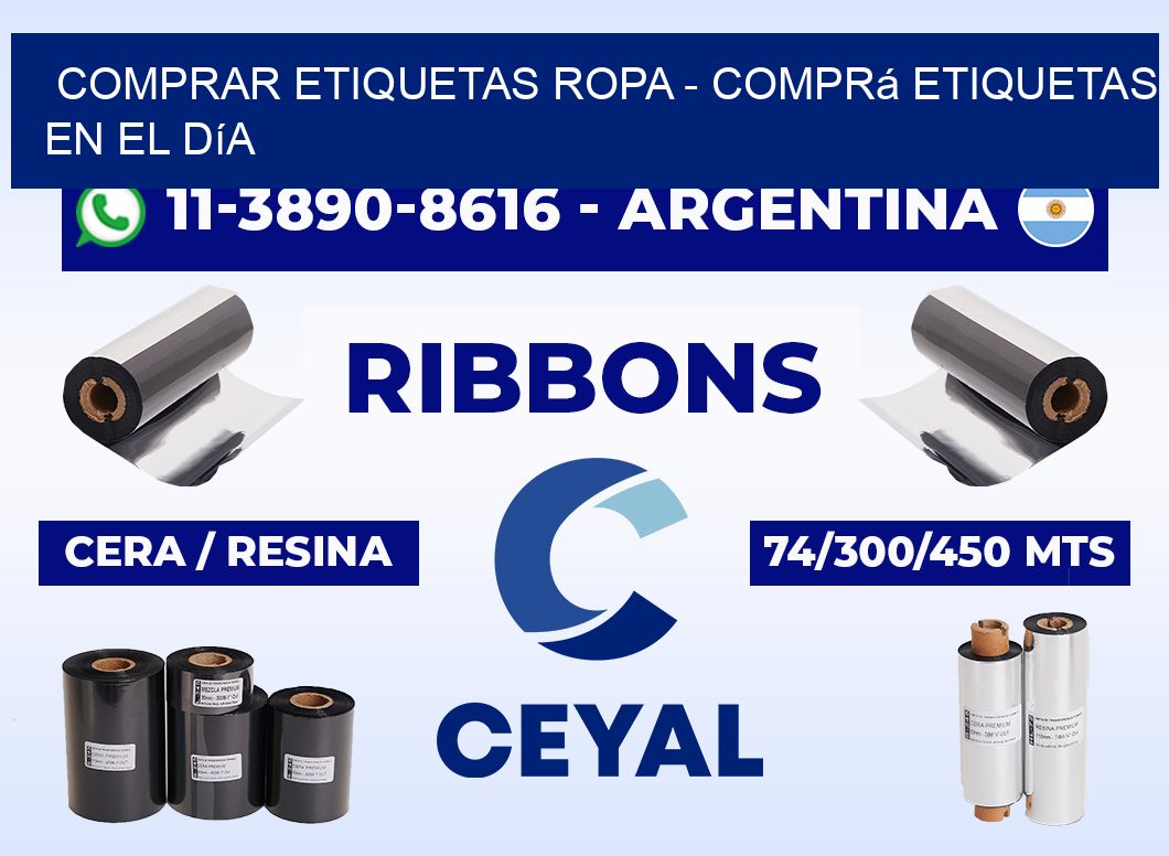 COMPRAR ETIQUETAS ROPA - Comprá etiquetas en el día