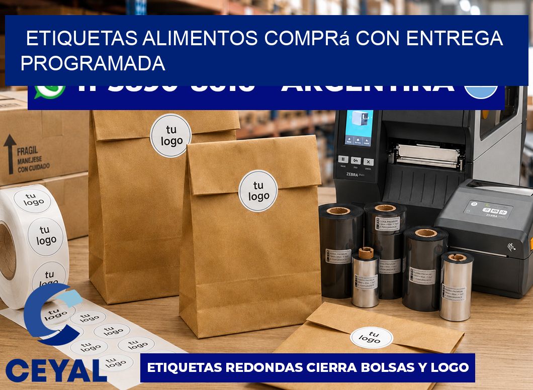 ETIQUETAS ALIMENTOS Comprá con entrega programada