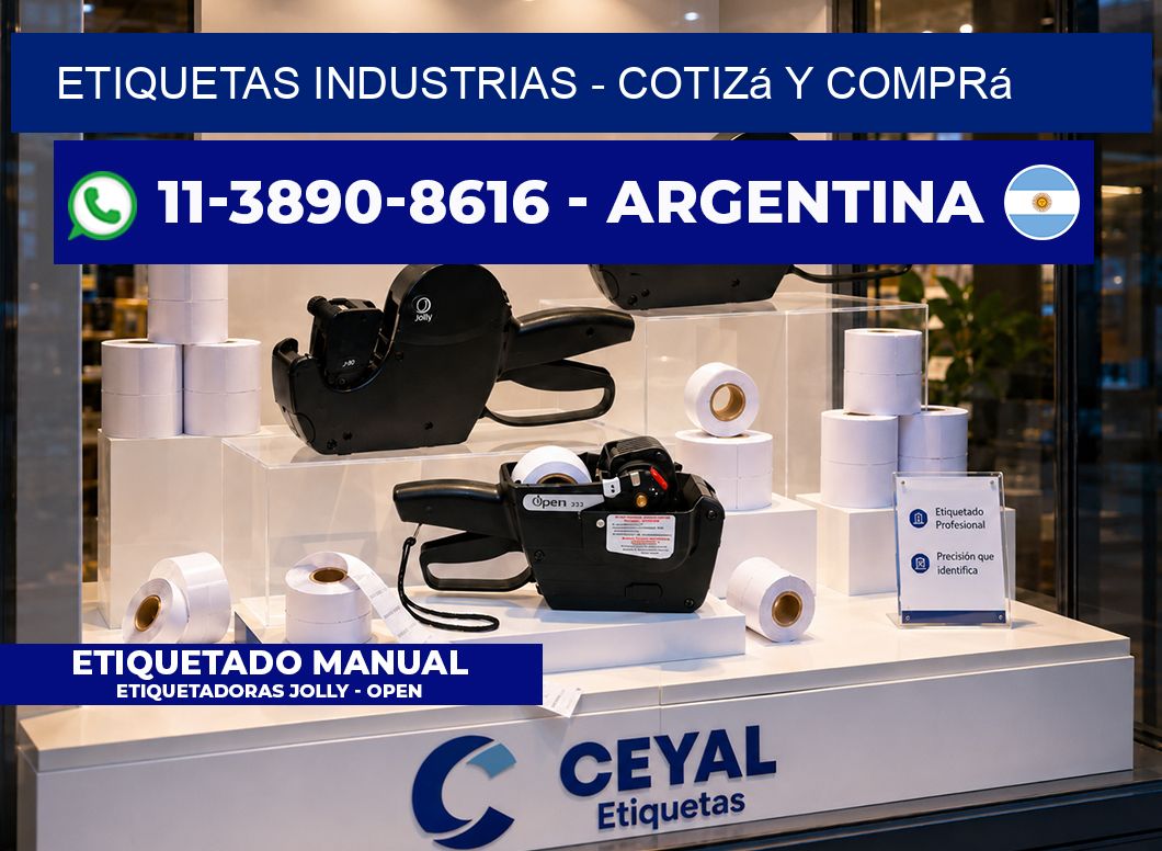 ETIQUETAS INDUSTRIAS - Cotizá y comprá