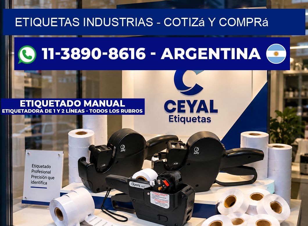 ETIQUETAS INDUSTRIAS - Cotizá y comprá