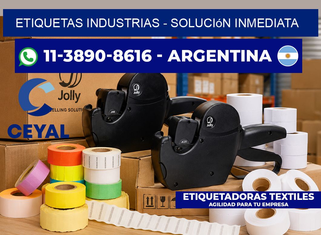ETIQUETAS INDUSTRIAS – Solución inmediata