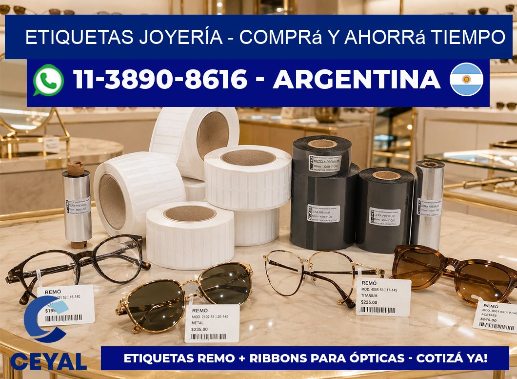 ETIQUETAS JOYERÍA - Comprá y ahorrá tiempo