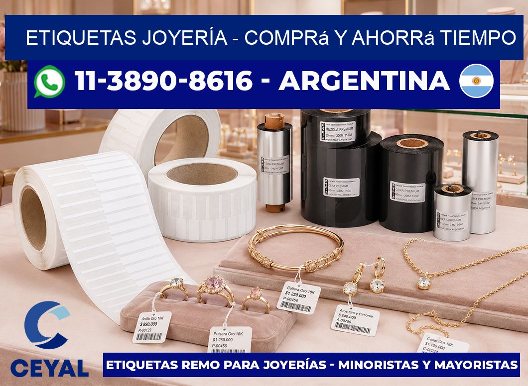 ETIQUETAS JOYERÍA – Comprá y ahorrá tiempo