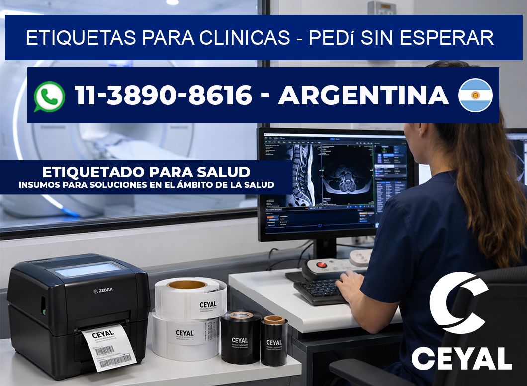 ETIQUETAS PARA CLINICAS – Pedí sin esperar