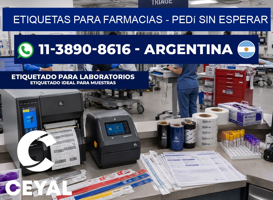 ETIQUETAS PARA FARMACIAS - Pedí sin esperar