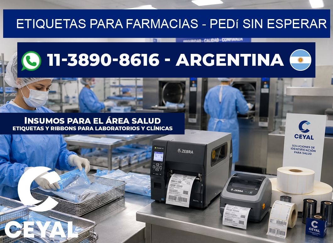 ETIQUETAS PARA FARMACIAS - Pedí sin esperar