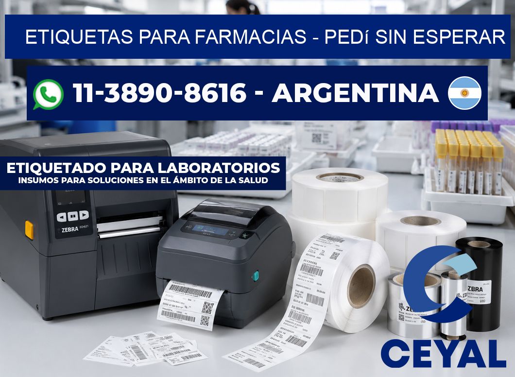 ETIQUETAS PARA FARMACIAS - Pedí sin esperar
