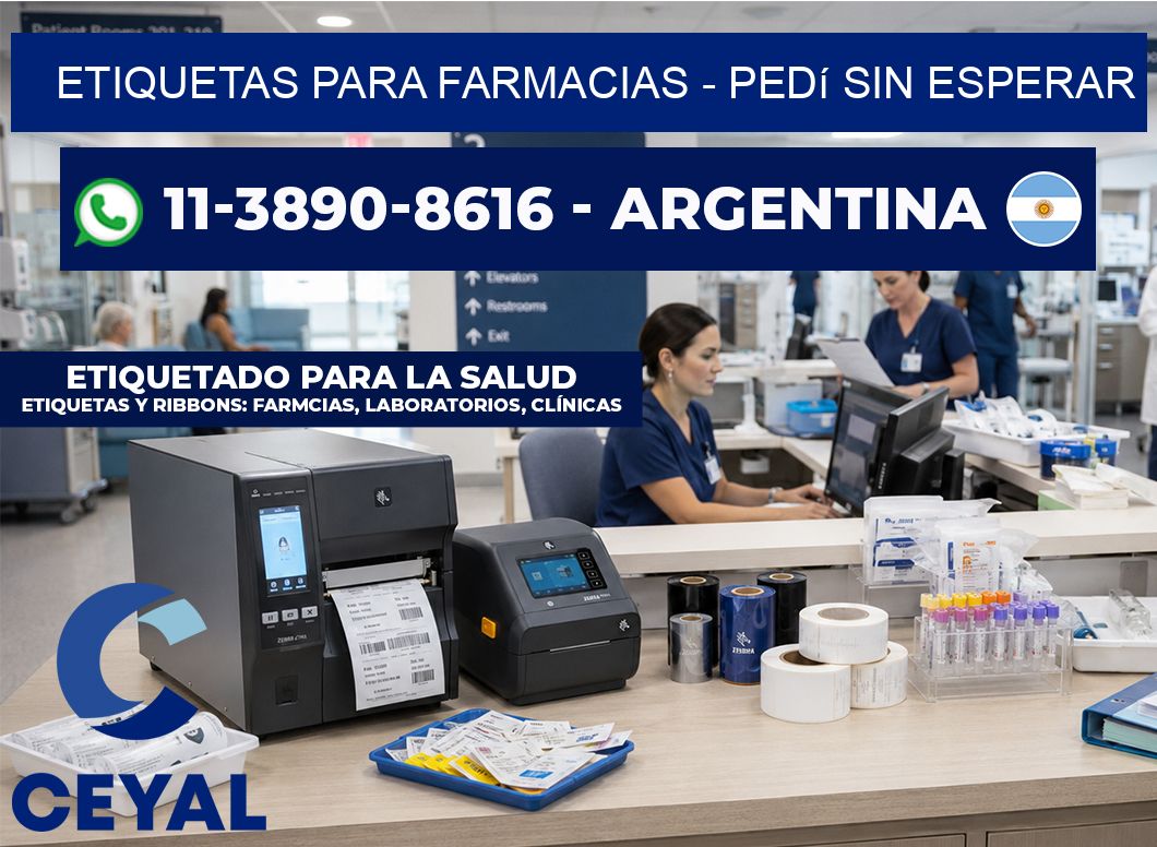 ETIQUETAS PARA FARMACIAS – Pedí sin esperar