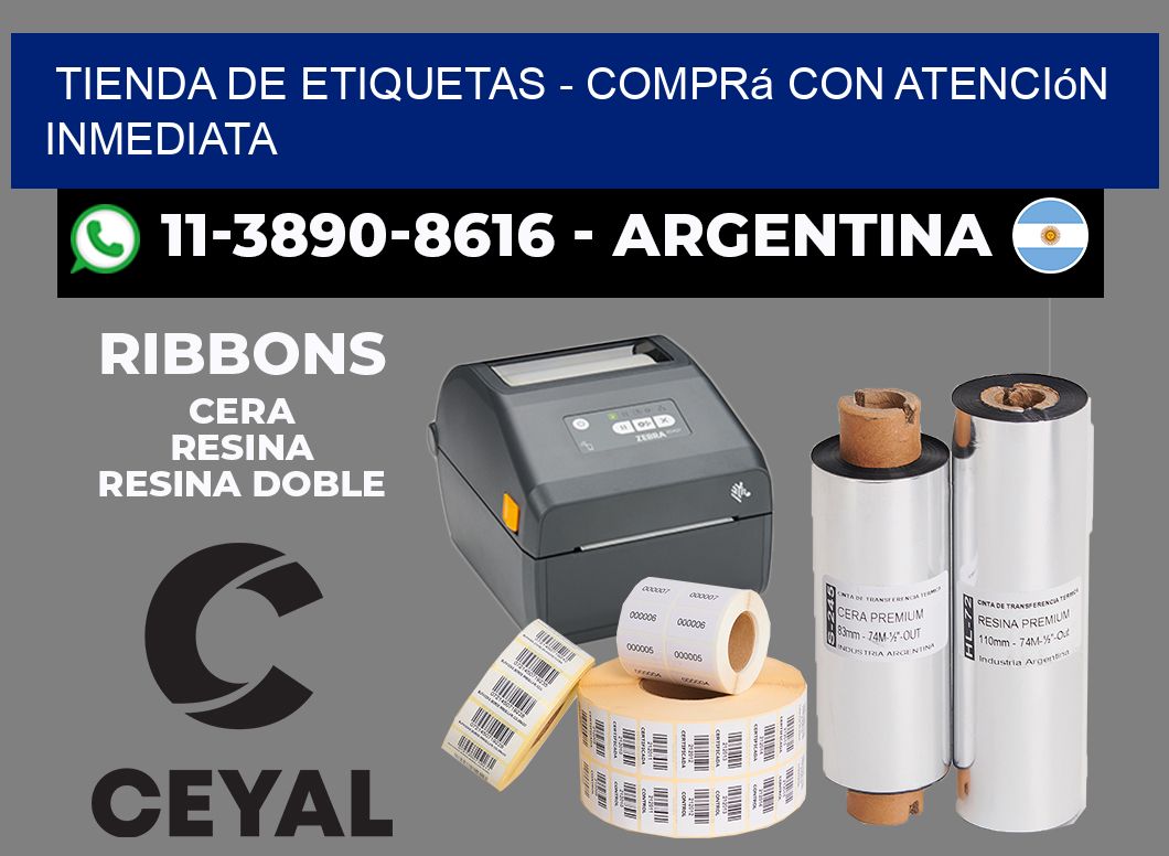 TIENDA DE ETIQUETAS - Comprá con atención inmediata