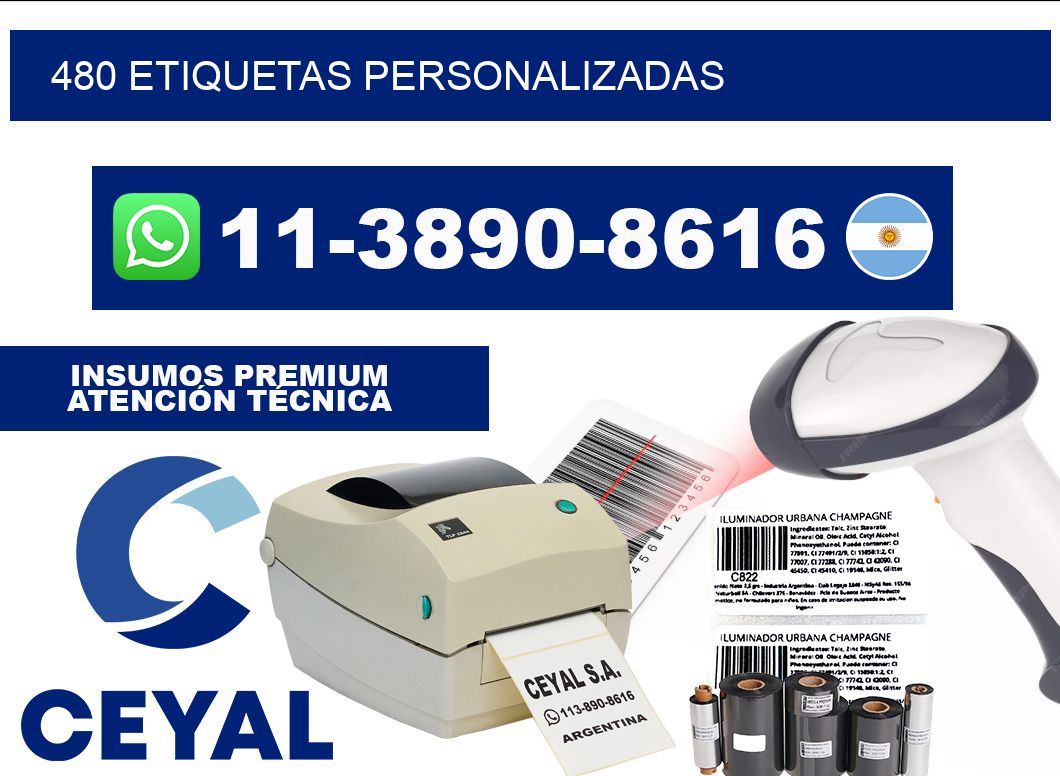 480 ETIQUETAS PERSONALIZADAS
