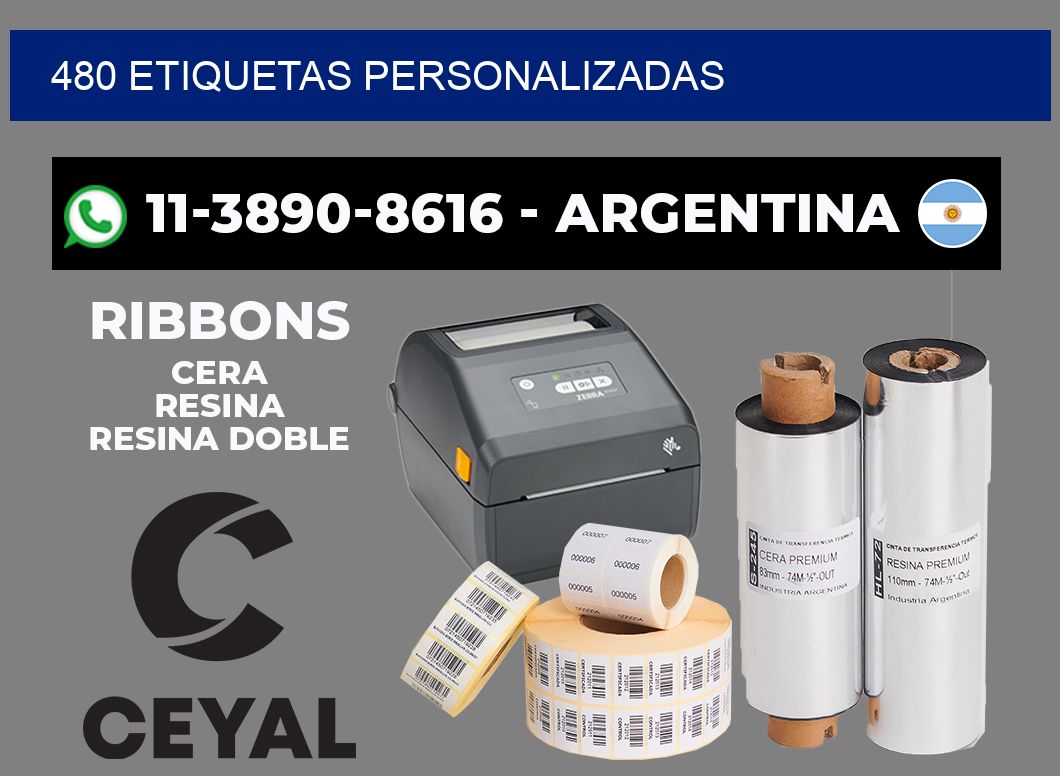 480 ETIQUETAS PERSONALIZADAS