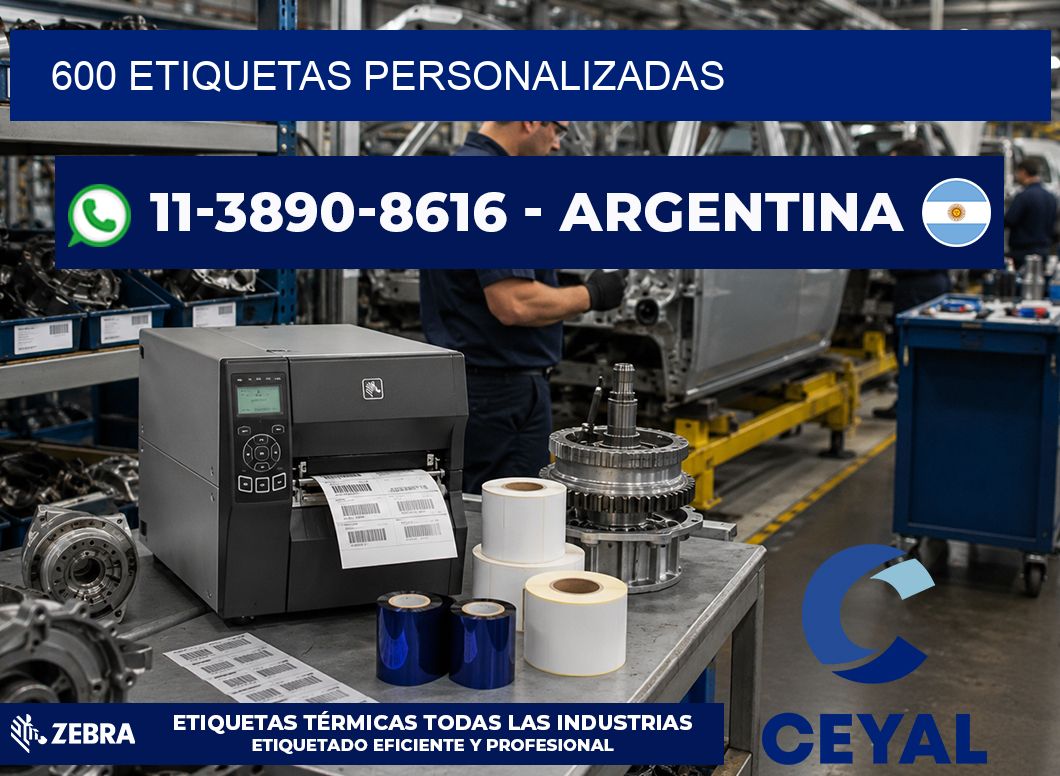 600 ETIQUETAS PERSONALIZADAS