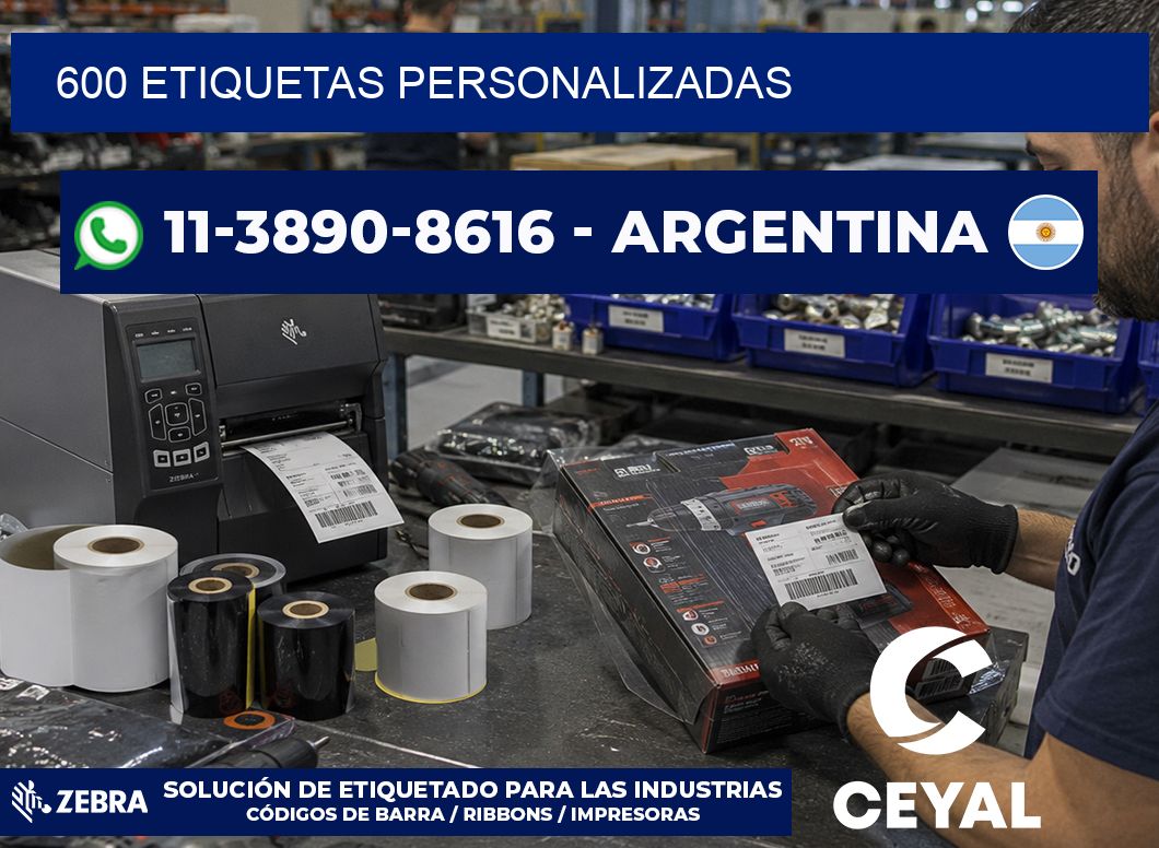 600 ETIQUETAS PERSONALIZADAS