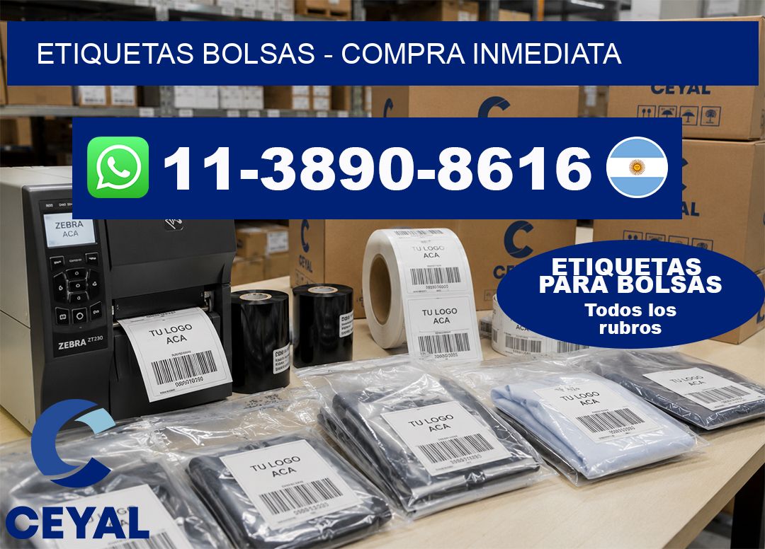 ETIQUETAS BOLSAS – Compra inmediata