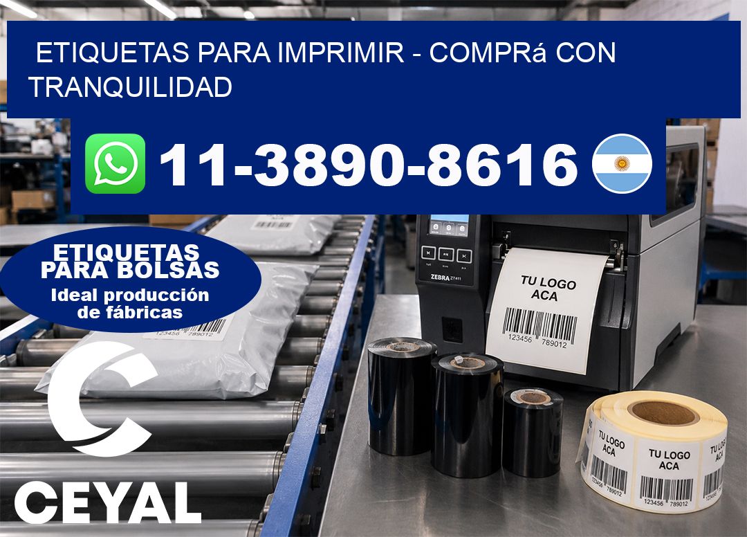 ETIQUETAS PARA IMPRIMIR – Comprá con tranquilidad