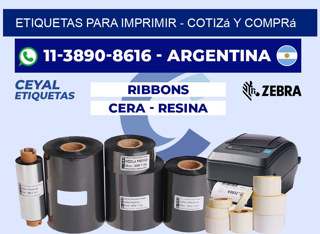 ETIQUETAS PARA IMPRIMIR - Cotizá y comprá
