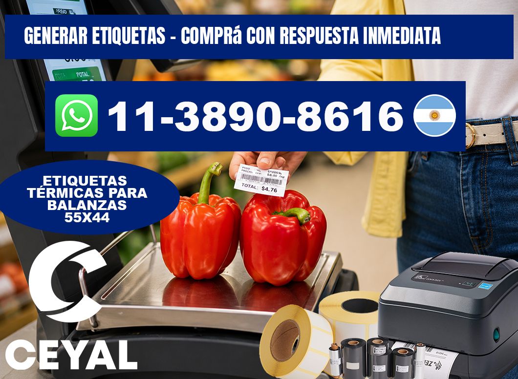 GENERAR ETIQUETAS - Comprá con respuesta inmediata