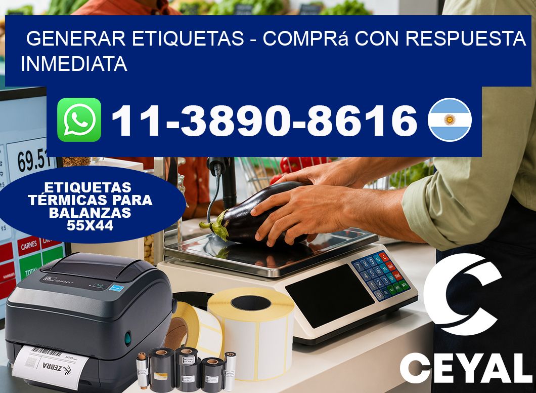 GENERAR ETIQUETAS – Comprá con respuesta inmediata