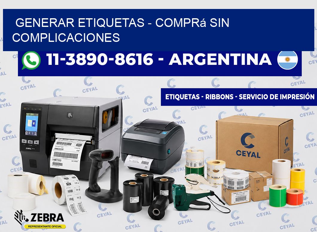 GENERAR ETIQUETAS - Comprá sin complicaciones
