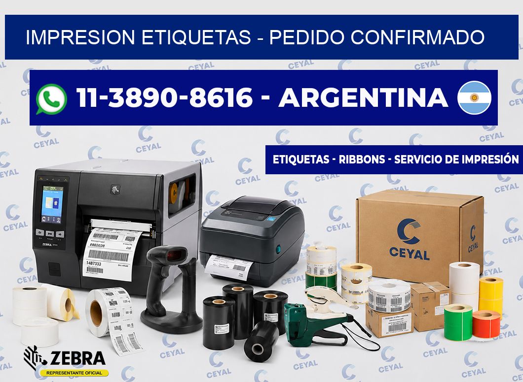 IMPRESION ETIQUETAS - Pedido confirmado