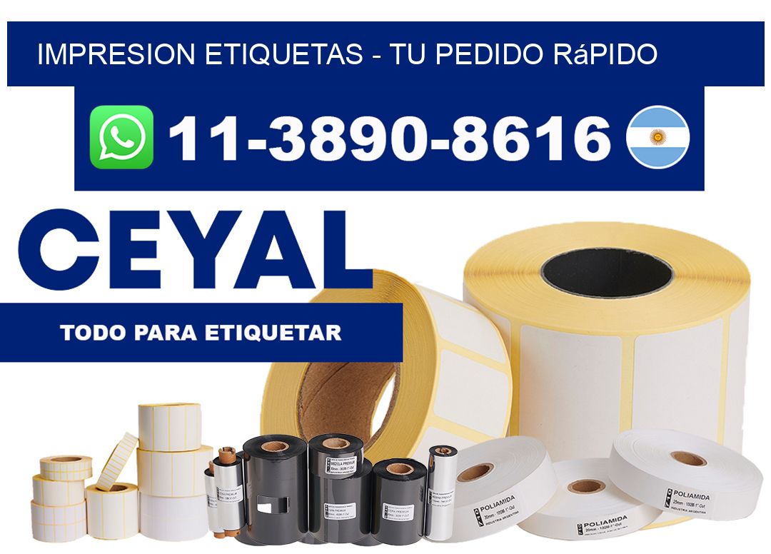 IMPRESION ETIQUETAS - Tu pedido rápido