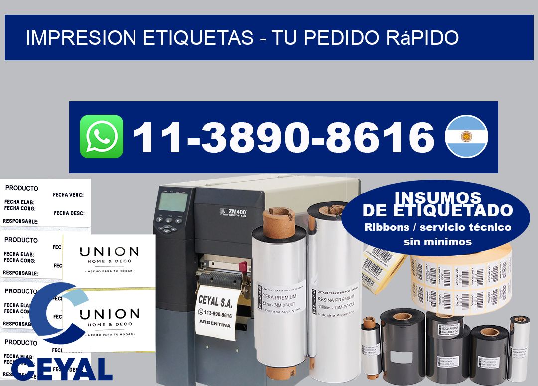 IMPRESION ETIQUETAS – Tu pedido rápido