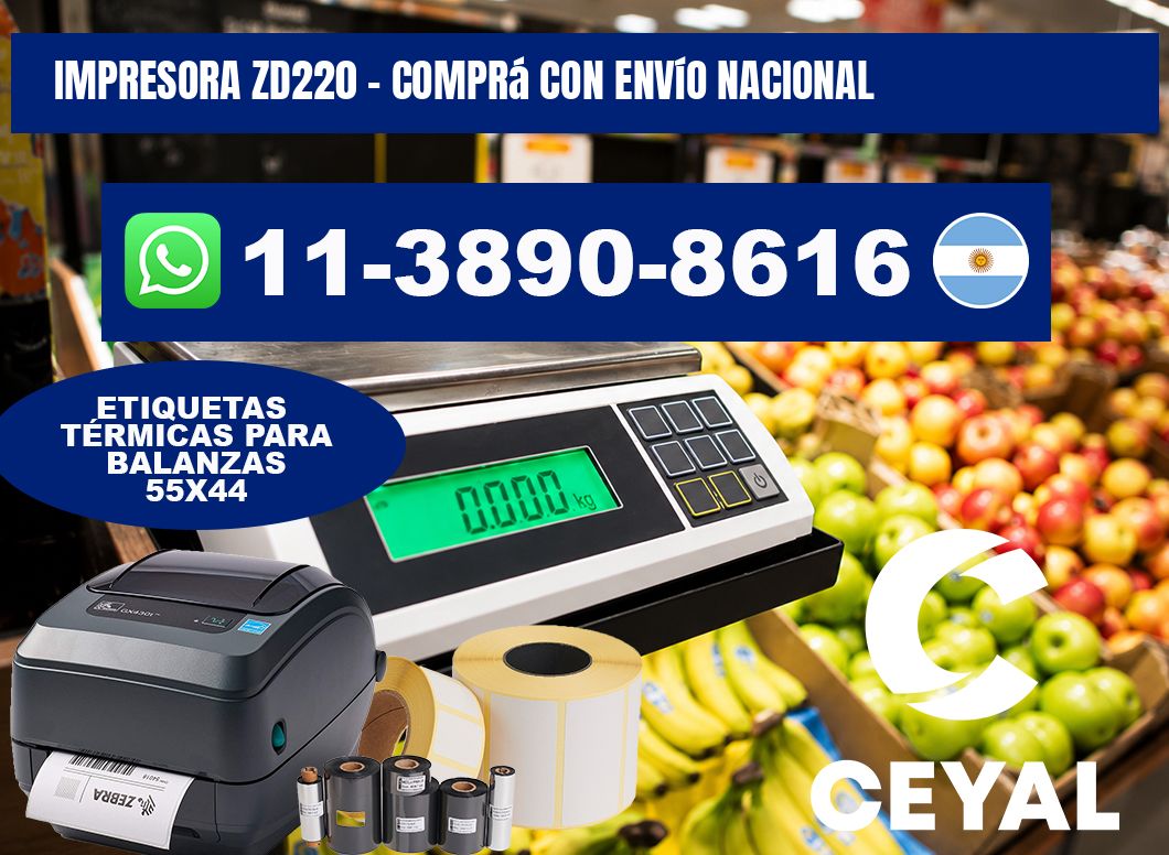 IMPRESORA ZD220 - Comprá con envío nacional