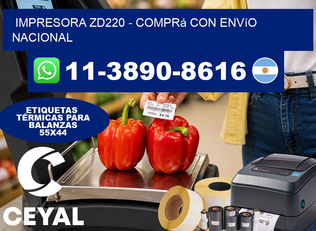 IMPRESORA ZD220 - Comprá con envío nacional