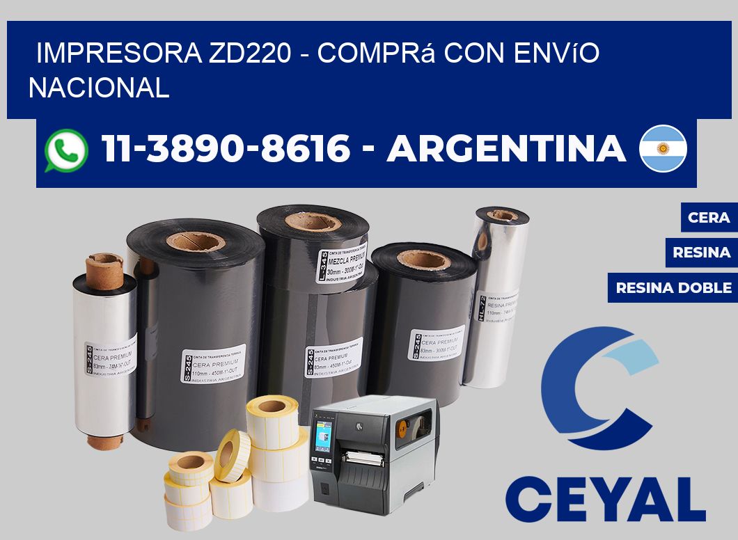 IMPRESORA ZD220 - Comprá con envío nacional