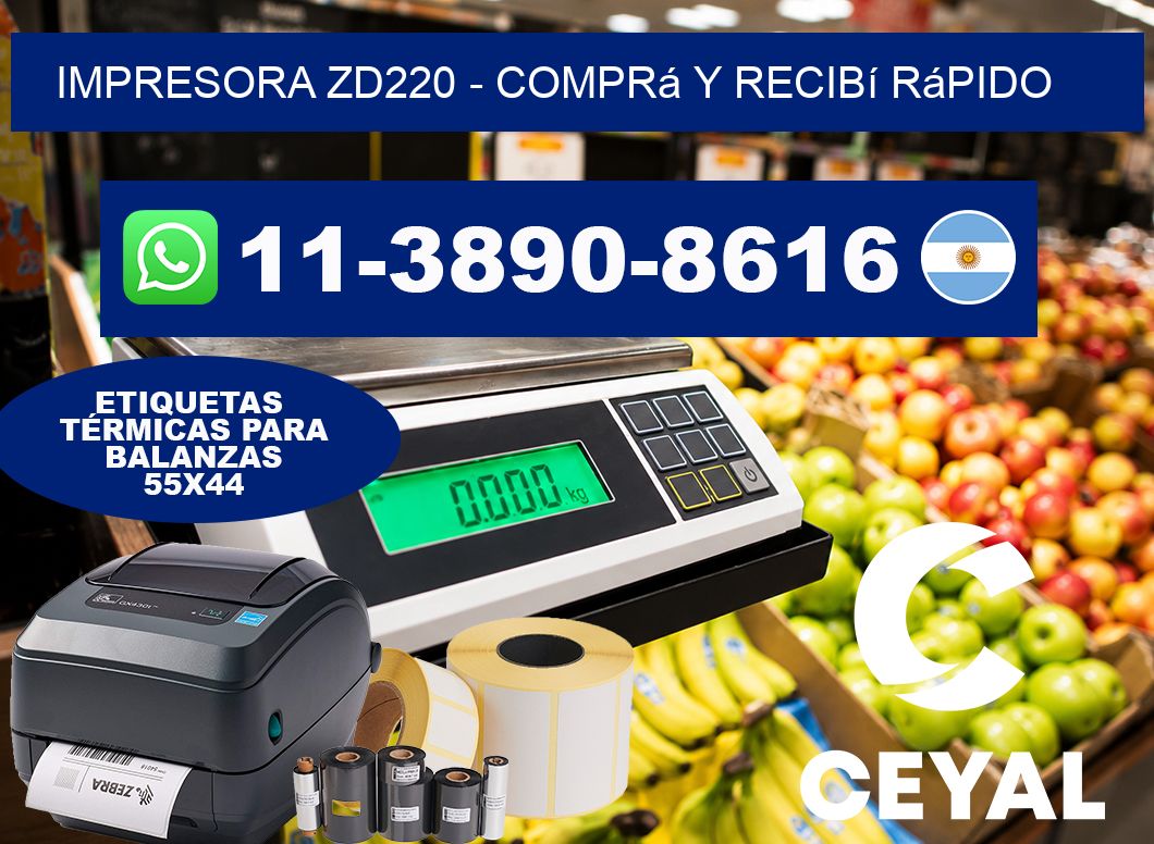 IMPRESORA ZD220 - Comprá y recibí rápido