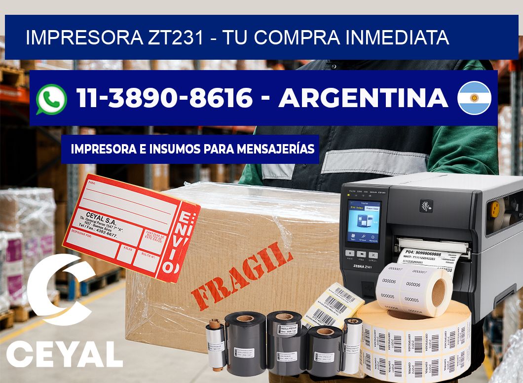 IMPRESORA ZT231 - Tu compra inmediata