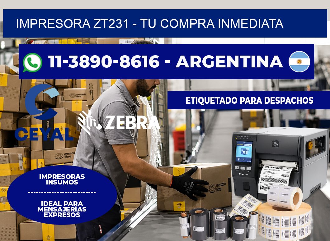 IMPRESORA ZT231 – Tu compra inmediata