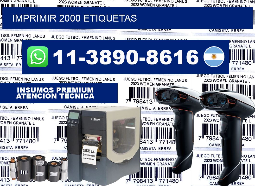 IMPRIMIR 2000 ETIQUETAS