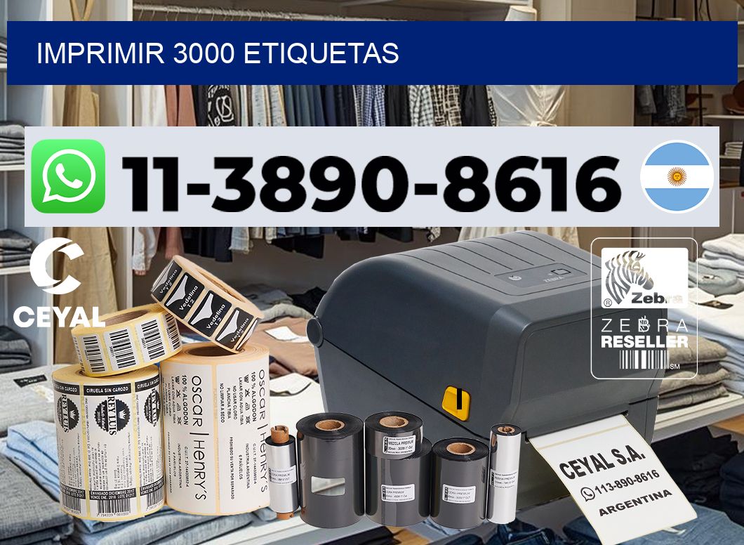 IMPRIMIR 3000 ETIQUETAS