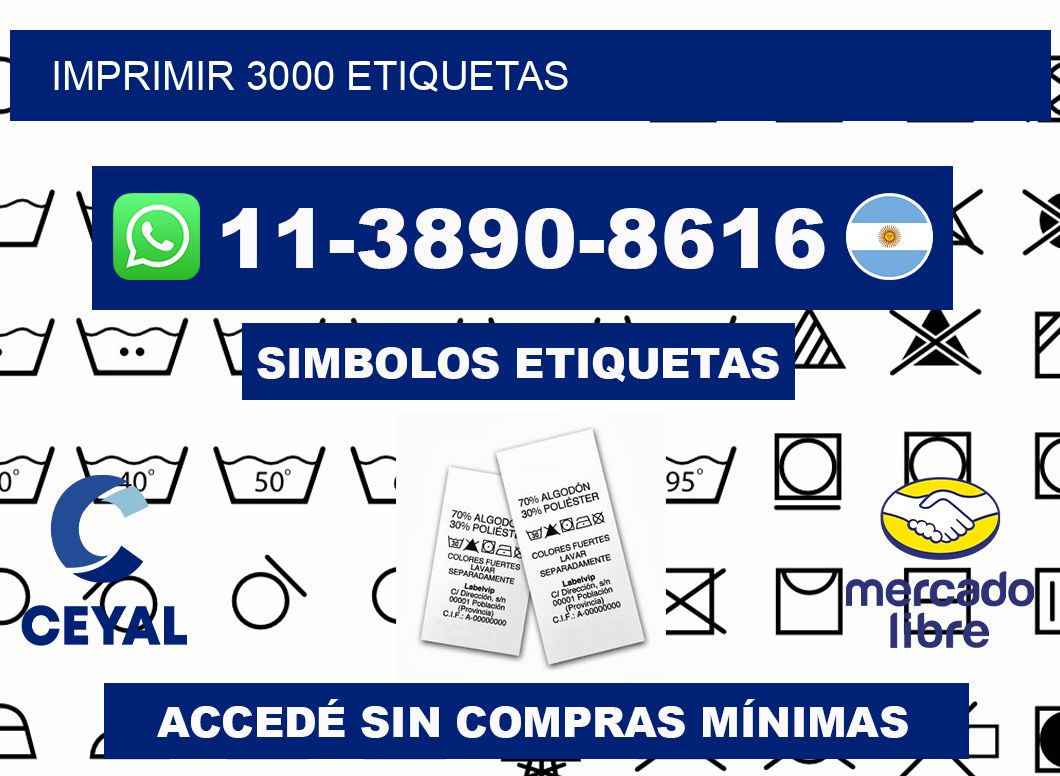 IMPRIMIR 3000 ETIQUETAS