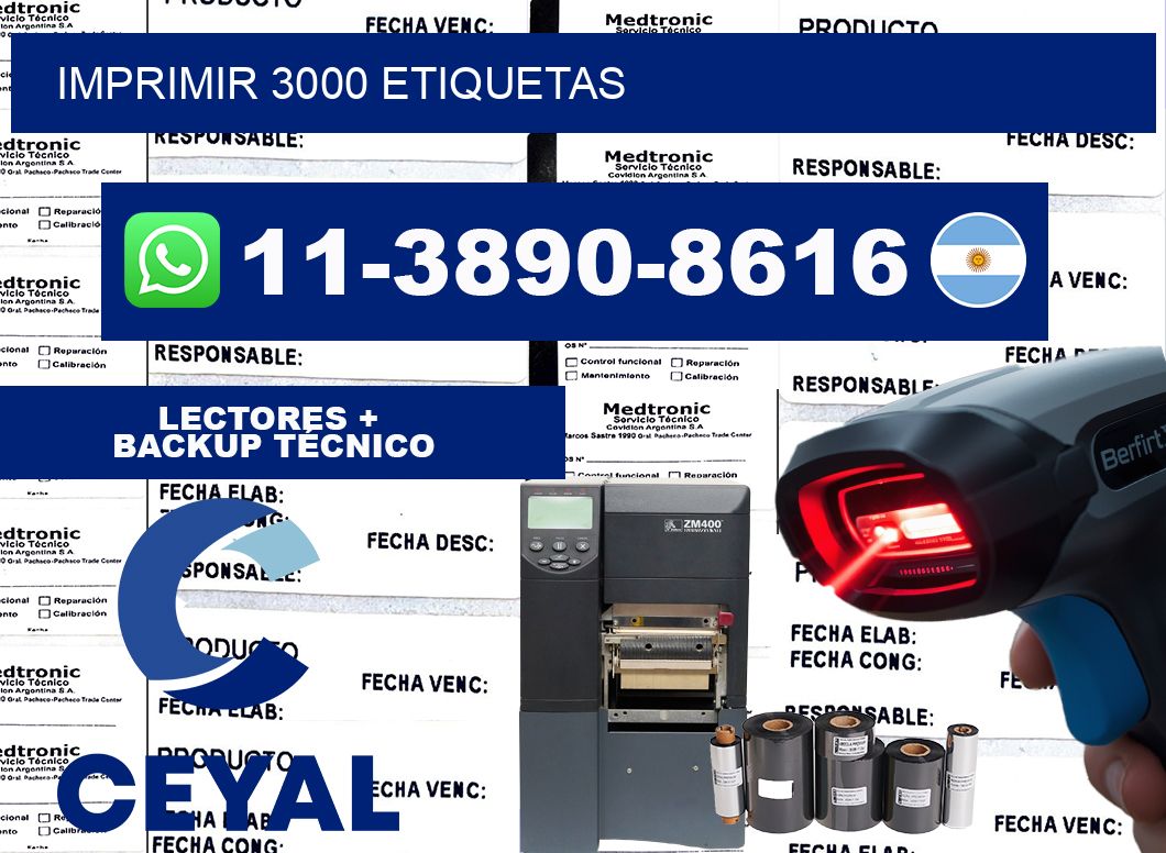 IMPRIMIR 3000 ETIQUETAS