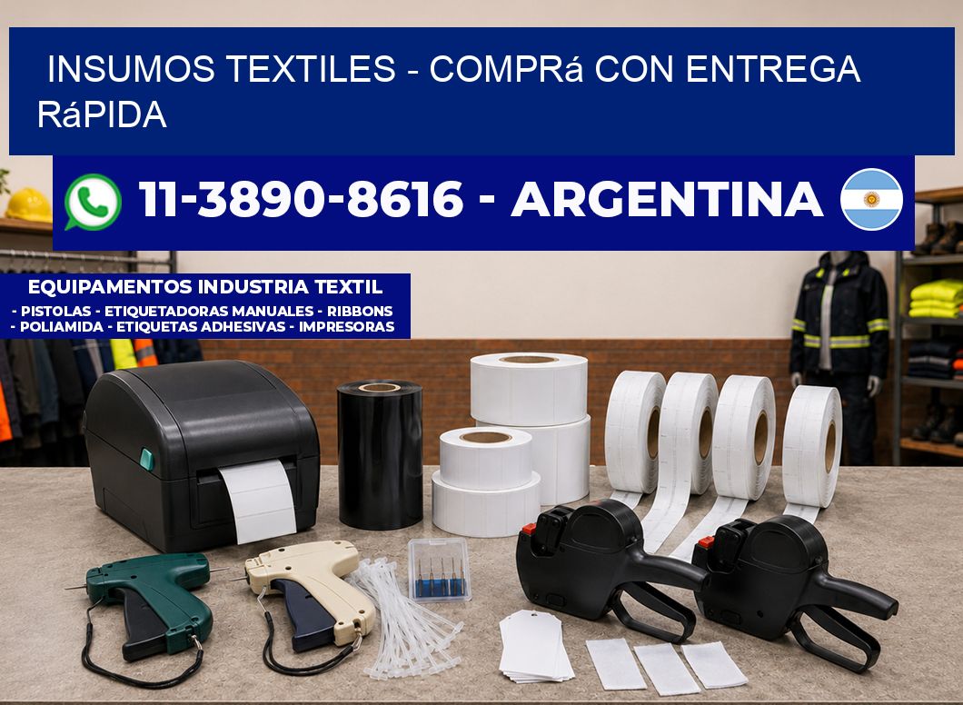 INSUMOS TEXTILES - Comprá con entrega rápida